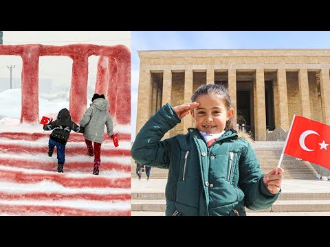 Babasıyla Kardan Anıtkabir Yapan Hira, Anıtkabir’i Ziyaret Etti
