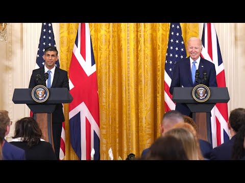 Sunak announces 'Atlantic Declaration' to boost UK-US ties after Biden talks | ITV News