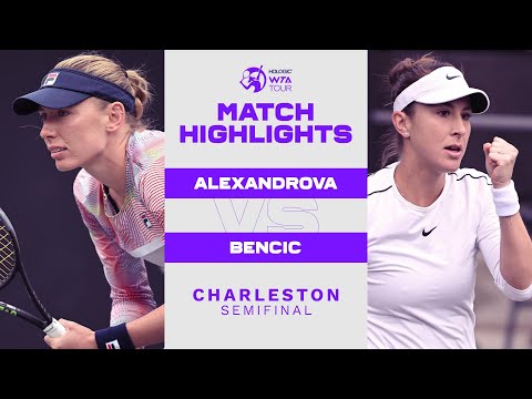 Ekaterina Alexandrova vs. Belinda Bencic | 2022 Charleston Semifinal | WTA Match Highlights