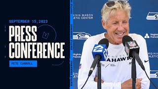 Pete Carroll: "We Had A Good Week Of Getting Back On Track" | Press Conference - September 15, 2023