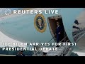 LIVE: Joe Biden arrives in Atlanta for first presidential debate