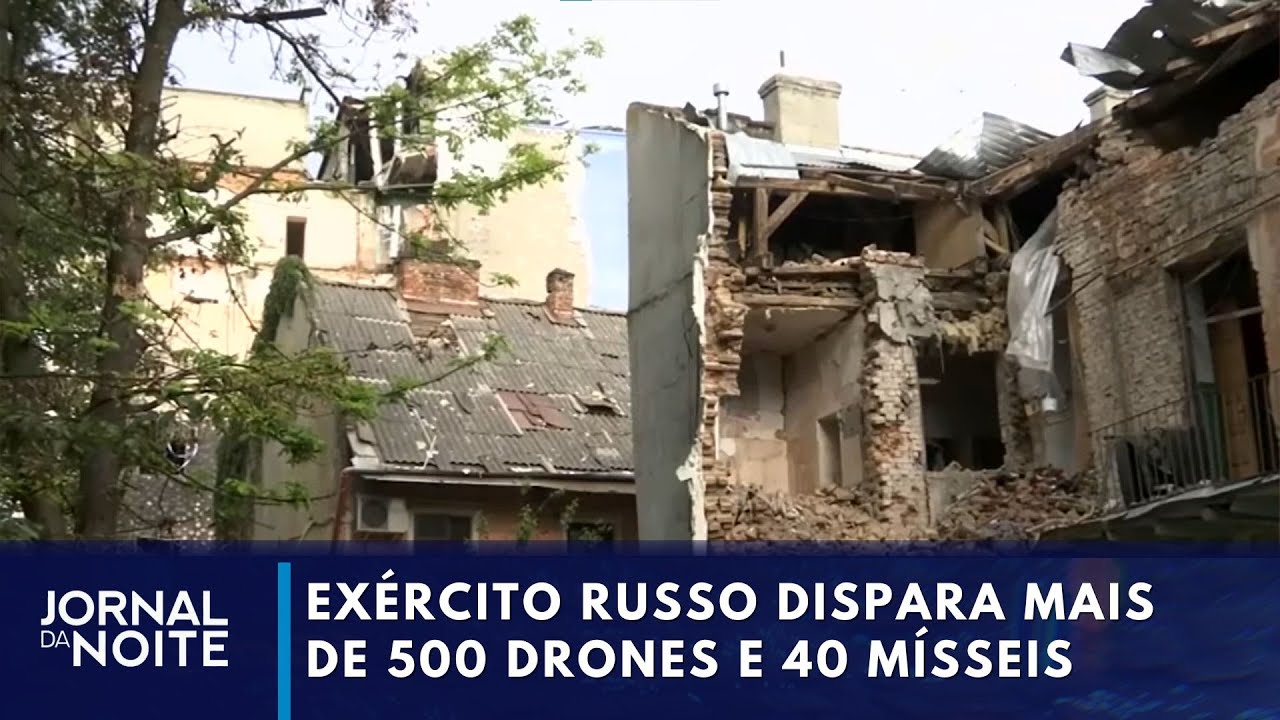 Nova ofensiva russa com drones e mísseis