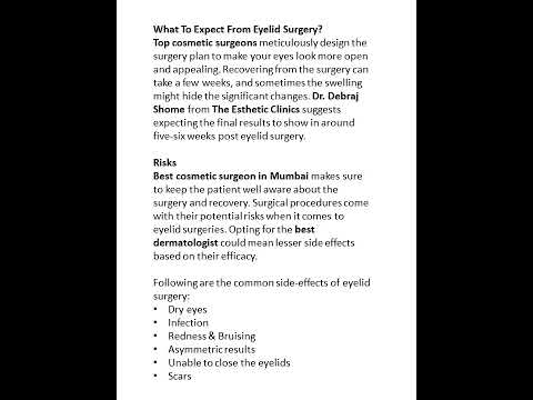 Eyelid Surgery Cosmetic Procedure in Mumbai