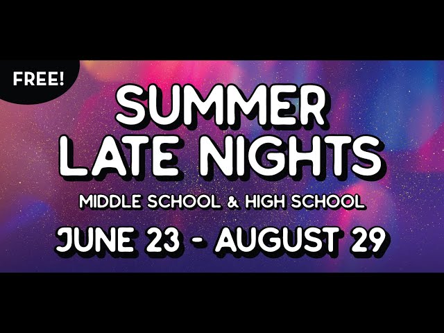 Summer Late Nights offers middle and high school students in Tacoma a chance to enjoy free dinners, connect with friends, and stay active in a safe space throughout the summer and we may even have a little demonstration from our friend Brian Gatewood Sr. from Innovative Change Makers