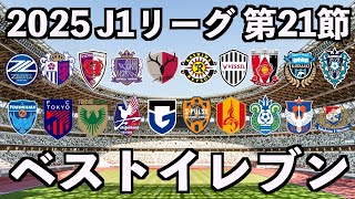 【2025年】J1リーグベストイレブン【第21節】