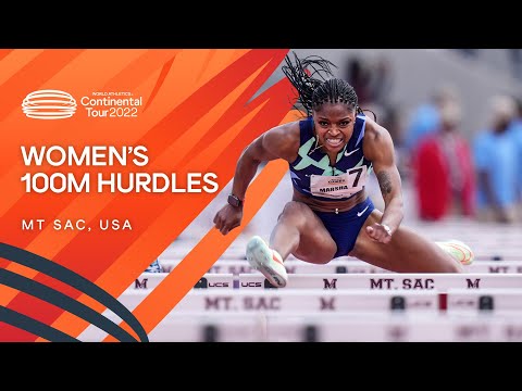 Tonea Marshall defeats Kendra Harrison with 12.46 in the 100m hurdles | Continental Tour Gold 2022