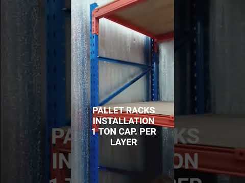Pallet Racks Installed #goldenwealthhardware #shelves #storagesolutions #palletrackingsystem