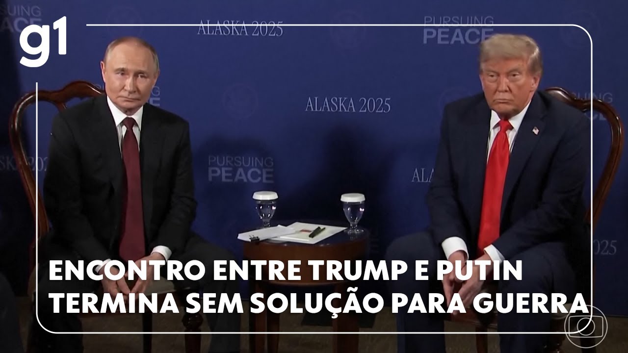 Encontro de Trump e Putin termina sem acordo para o fim da guerra entre Rússia e Ucrânia