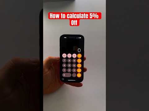 Easiest way to calculate 5% off a price #shorts #calculator #fypシ゚viral #fyp