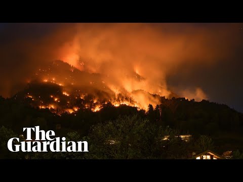 Police evacuate Swiss mountain villages as wildfires spread
