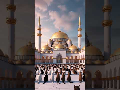 Cat Praying in Mosque