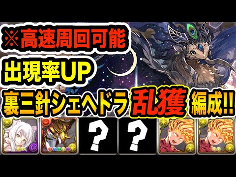 シェヘドラ乱獲！遭遇率がアップするキャプテン翼編成で裏三針を高速周回！【パズドラ】