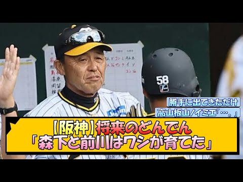 【阪神】将来のどんでん「森下と前川はワシが育てた」【なんJ/2ch/5ch/ネット 反応 まとめ/阪神タイガース/岡田監督】