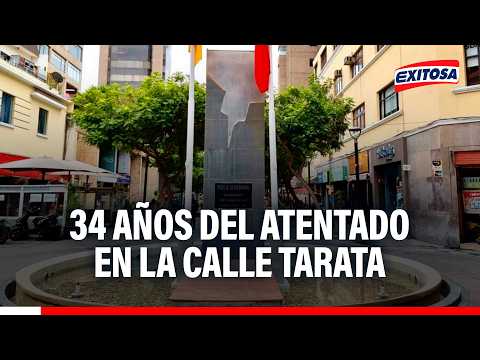🔴🔵 Atentado en la Calle Tarata: 34 años después se honra a las víctimas del ataque