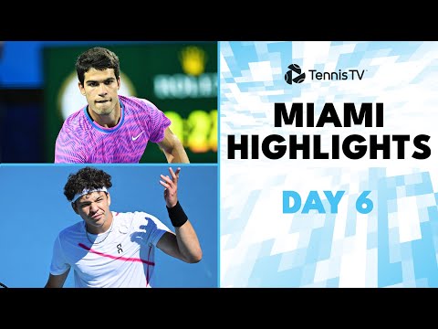 Alcaraz Faces Monfils; Shelton & Musetti Clash | Miami 2024 Day 6 Highlights