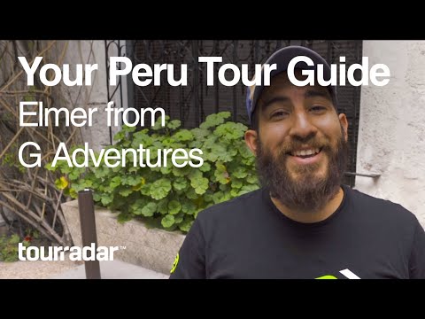 Your Peru Tour Guide Elmer from G Adventures