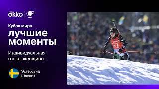 Индивидуальная гонка. Женщины | Восьмой этап Кубка мира. Лучшие моменты