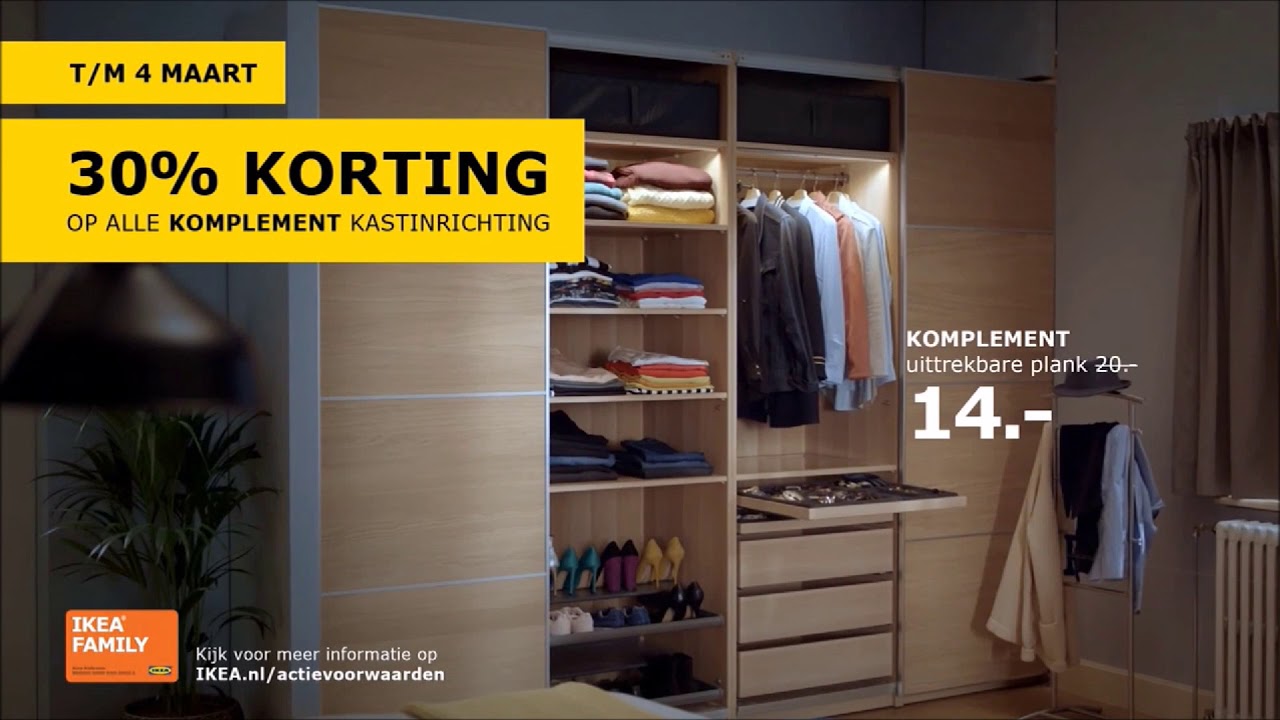 tv reclame ikea t m 4 maart 30 korting op alle komplement kastinrichting 2021