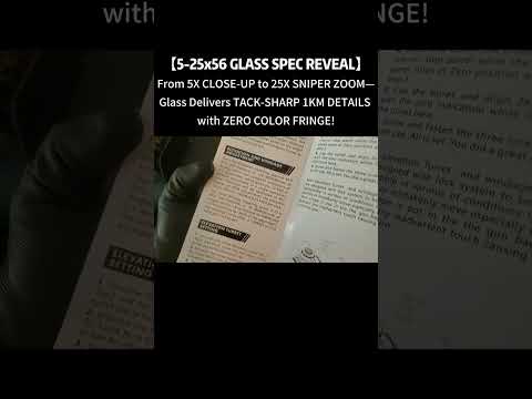 From 5X Close-Up to 25X Sniper Zoom—ED Glass Ensures ZERO Distortion, EVEN at MAX Magnification!