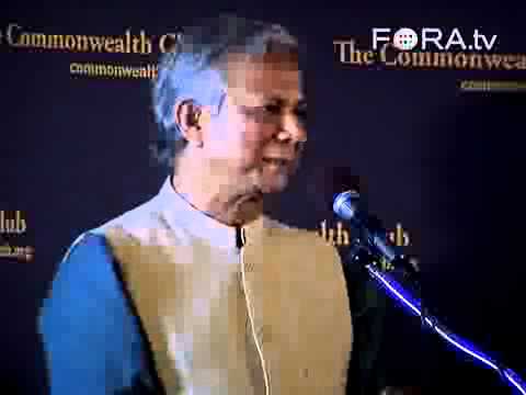 I believe we can most certainly inspire ourselves with the words of Muhammad Yunus. who has been a leader in Social Business.