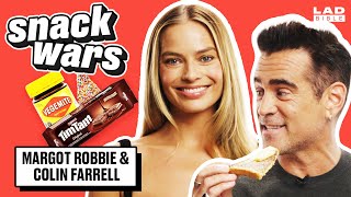 Margot Robbie & Colin Farrell Rate Australian & Irish Food | Snack Wars