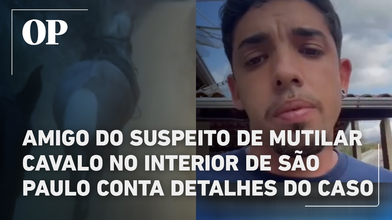 Amigo do suspeito de mutilar cavalo no interior de São Paulo conta detalhes do caso; veja vídeo