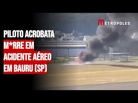 Piloto acrobata m*rre em acidente aéreo em Bauru (SP)