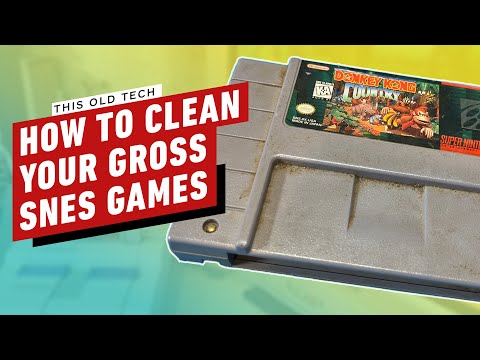 How To Clean Your Disgusting Super Nintendo Games | This Old Tech