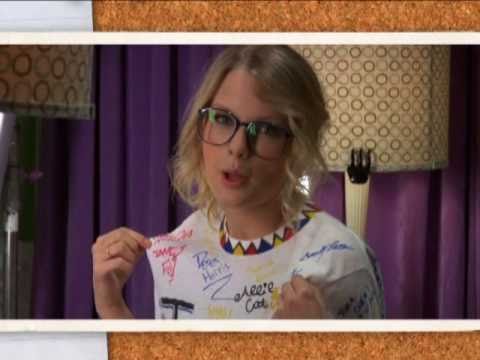 On the set with Taylor Swift music video - You belong with me #1