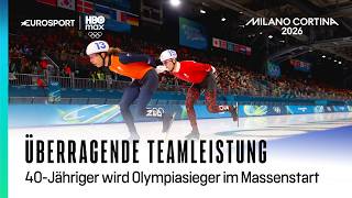 Niederländische Taktik sorgt für Sensation I Olympia 2026 I Eisschnelllauf I Massenstart I Männer
