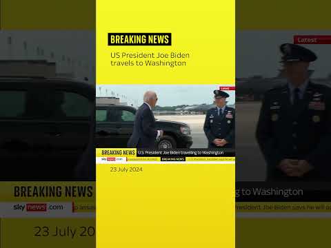 US President Joe Biden travels to Washington