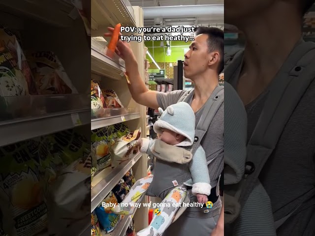 baby : no way we gonna eat healthy 😭🤣 #singer #cover #funny #funnyvideo #love #family