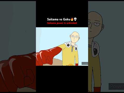 Saitama vs Goku🔥💀|| two powerful characters || #saitama #shorts #anime #onepunchman #Goku