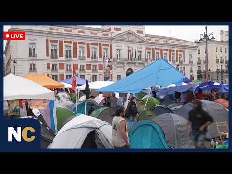 LIVE: Housing Protesters Camp At Puerta Del Sol In Madrid Over Crisis | AC1F