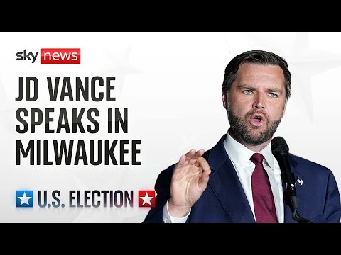 Watch live: Donald Trump’s running mate Senator JD Vance speaks in Milwaukee