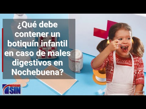 ¿Qué debe contener un botiquín infantil en caso de una mal indigestión en Nochebuena?