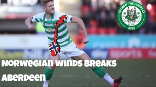 Ajer scores the winner at Aberdeen | celtic maintain the 10 point cushion | Celtic 2-1 Aberdeen