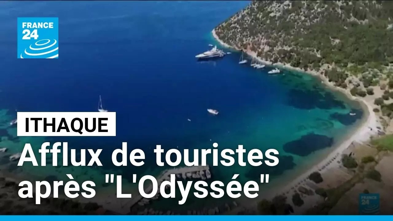 Grèce : l’île d’Ithaque face à l’afflux de touristes après le film de Nolan • FRANCE 24