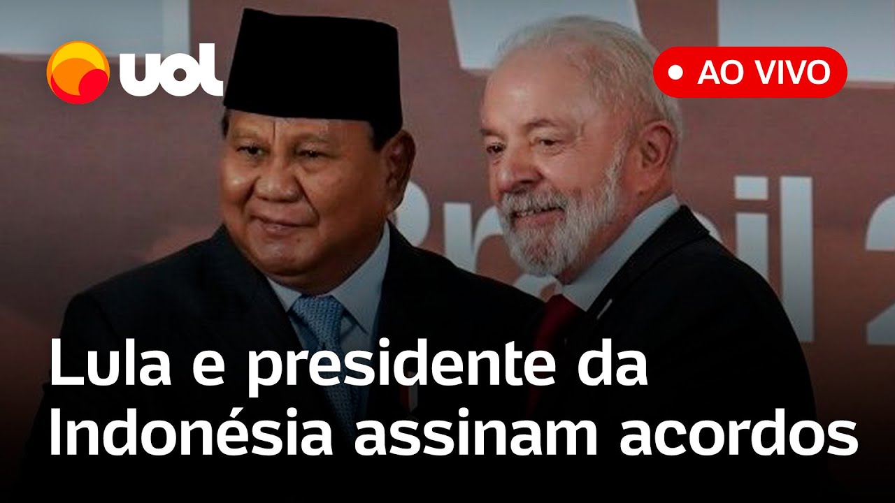 Lula e presidente da Indonésia falam à imprensa e assinam acordos bilaterais; acompanhe ao vivo