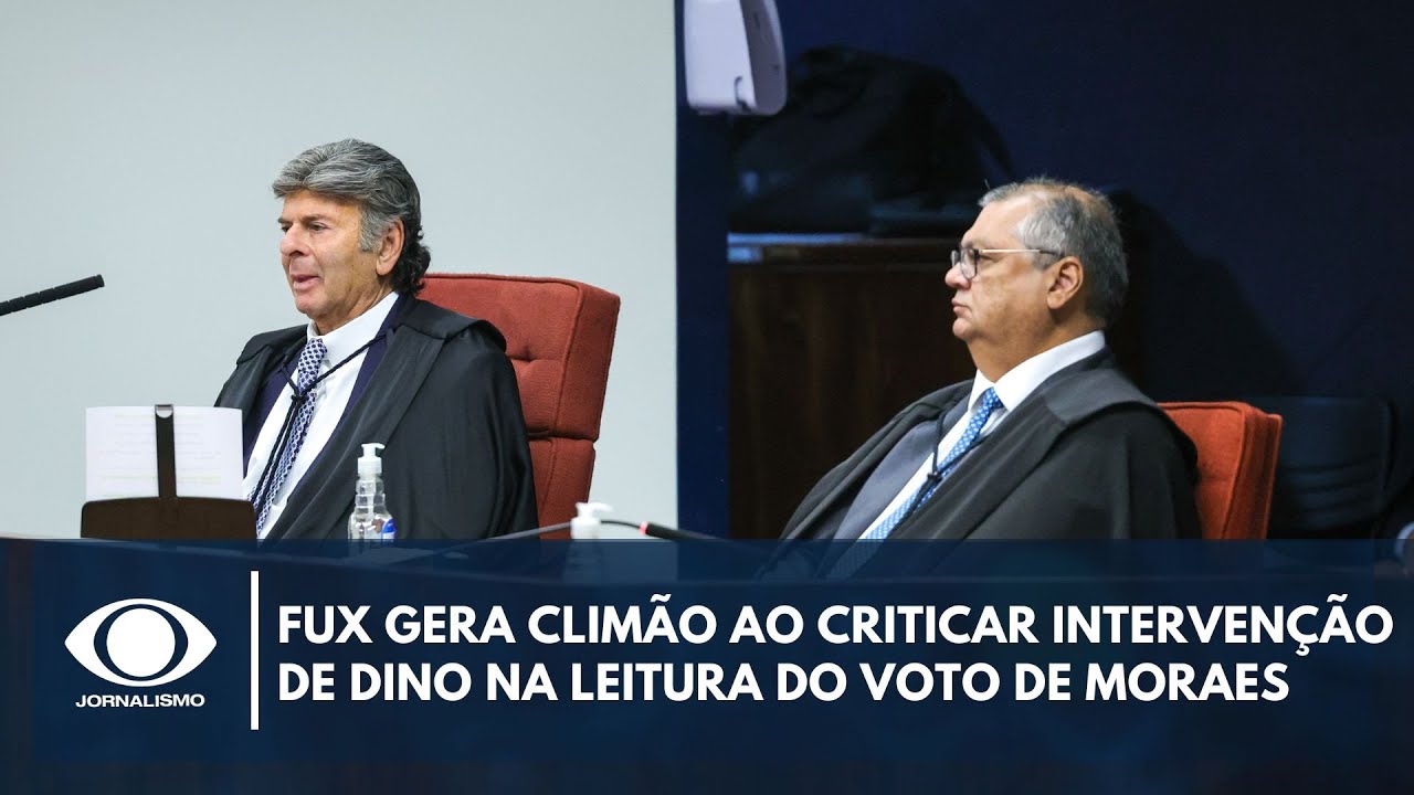 Fux gera climão ao criticar intervenção de Dino na leitura do voto de Moraes