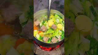 Canh cải bắp thịt bằm #mónngonmỗingày #cooking #shorts