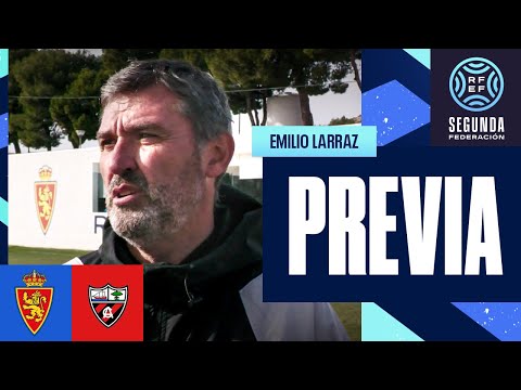 LA PREVIA / Deportivo Aragón - Arenas de Getxo / EMILIO LARRAZ (Entrenador Deportivo Aragón) Jor. 15 - 2ª RFEF / Fuente: YouTube Real Zaragoza