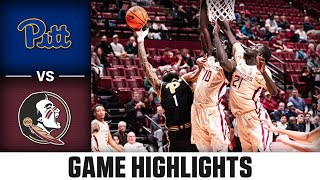 Pitt vs. Florida State Game Highlights | 2024-25 ACC Men's Basketball