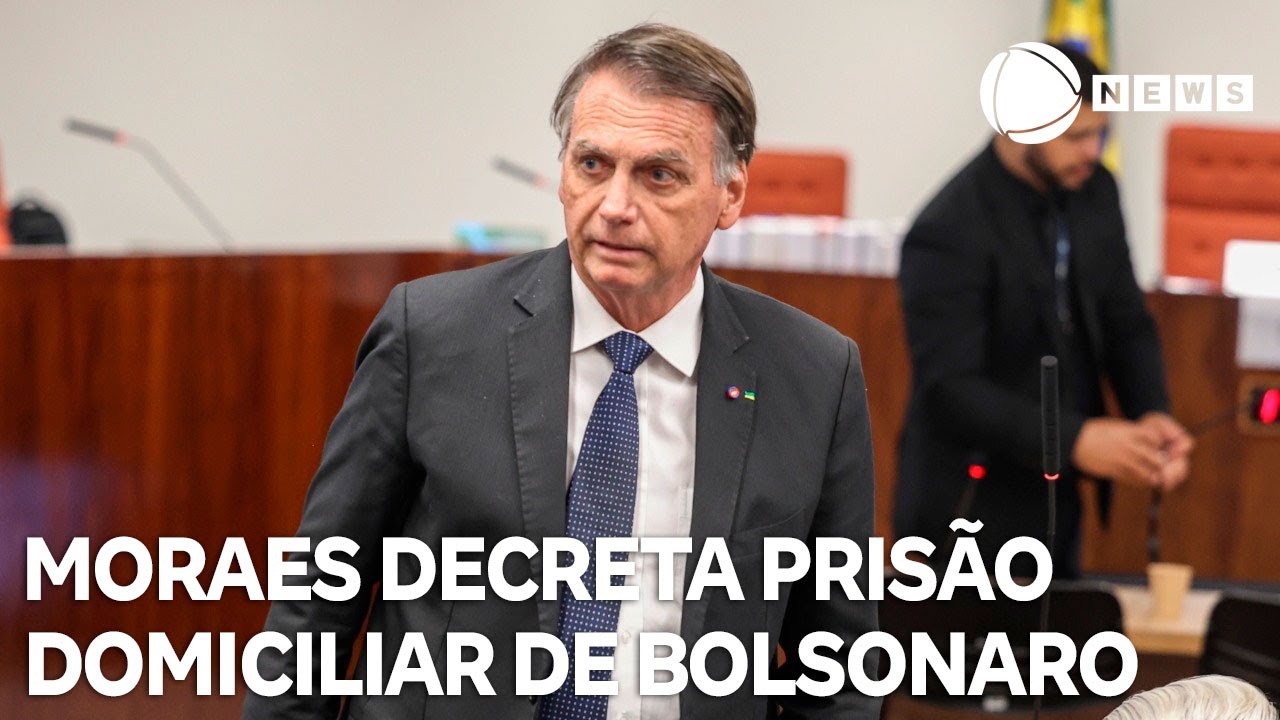 Alexandre de Moraes decreta prisão domiciliar de Jair Bolsonaro