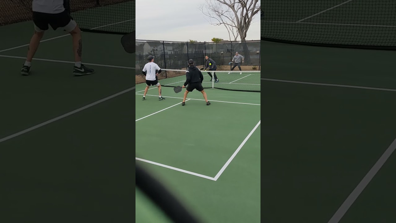 poach winner! #pickleballdoubles #tennis #paddlesport