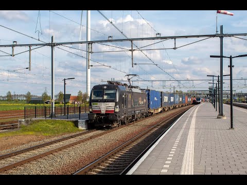 Treinen in Lage Zwaluwe 30.4.2023 (Speno, E-mobilty vectron, SBB cargo, Sharky, Raillogix)