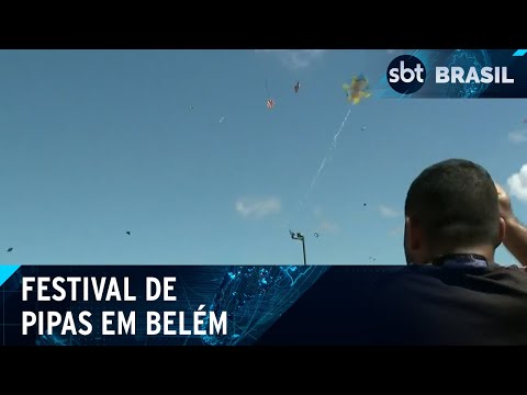 Festival de Pipas leva sustento a milhares de famílias em Belém | SBT Brasil (01/06/24)