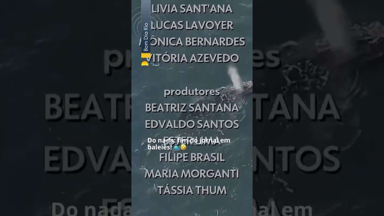 Apresentador do BDRJ viraliza ao falar em baleiês no final do jornal shorts bastidores