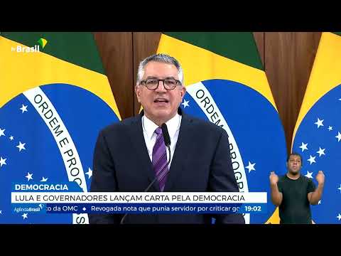 Lula e governadores lançam carta pela democracia