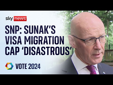 SNP leader brands Sunak's migration cap 'disastrous' | Election 2024